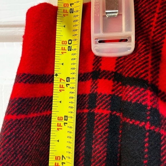 NWT Talbots Sz 8 Fireplace Plaid A-Line Wool Blend Skirt Academia Buffalo Check - Picture 7 of 8